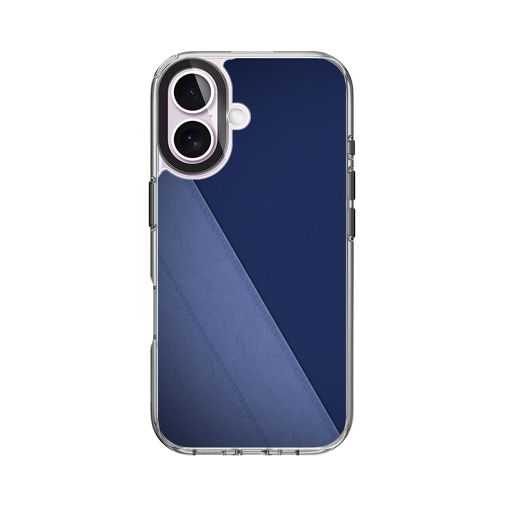 ネイビーブルーテクスチャ iPhone 17オリジナルケース