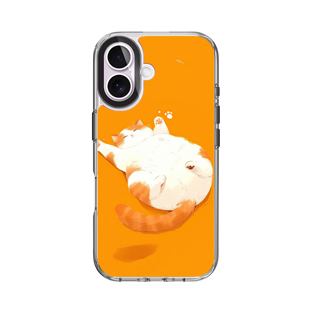 お腹を見せる猫 iPhone 17オリジナルケース