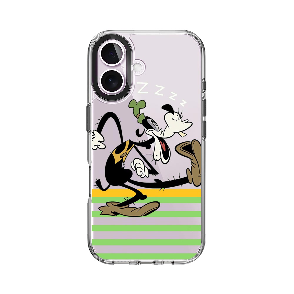 眠るコミカルキャラ iPhone 17オリジナルケース