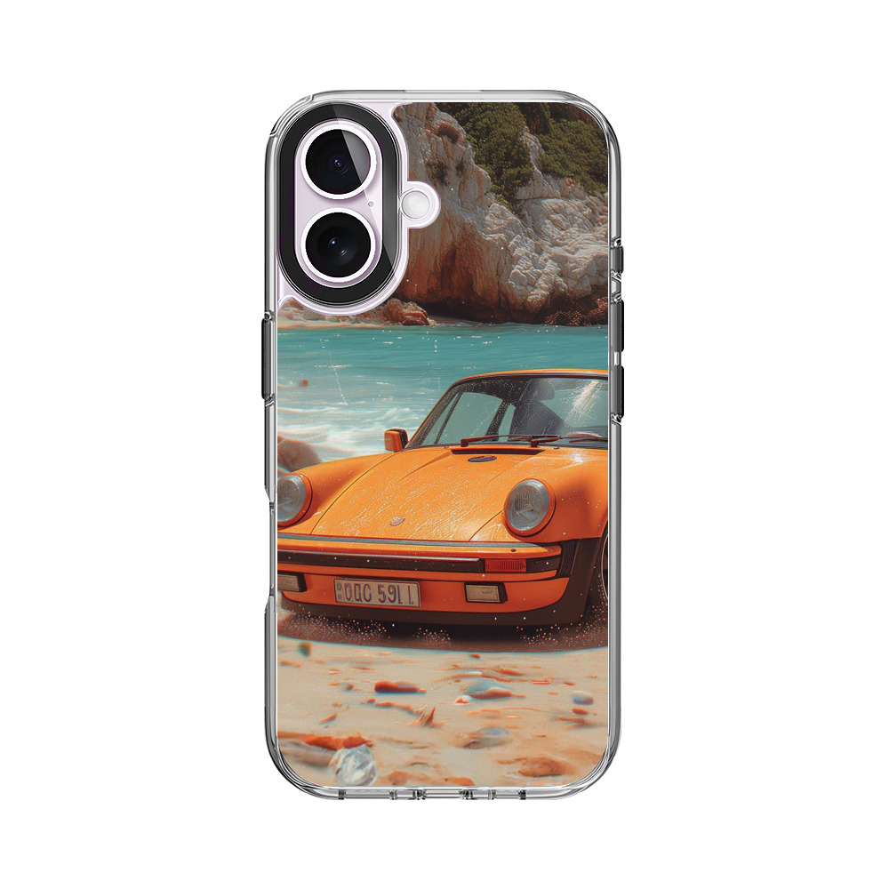 オレンジクラシックカー iPhone 17オリジナルケース