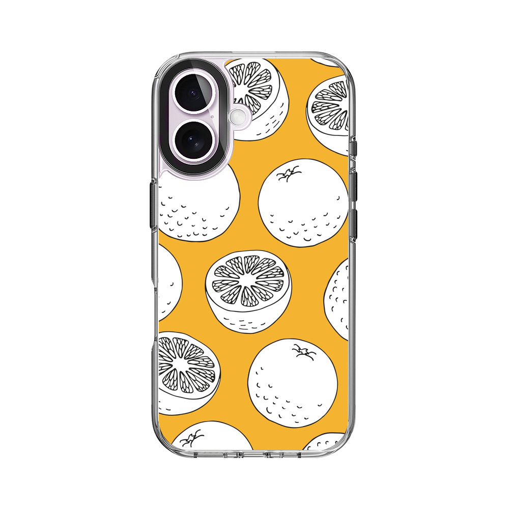 オレンジのパターン iPhone 17オリジナルケース