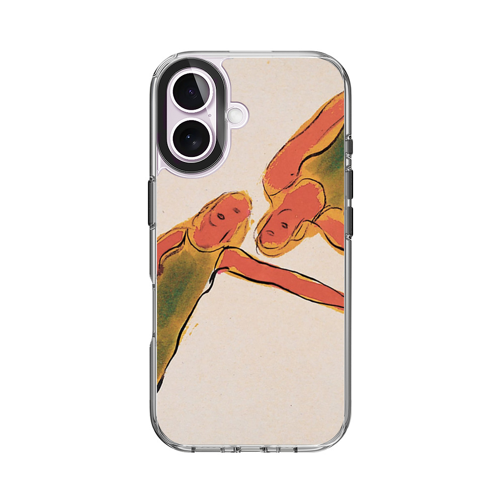 泳ぐ二人 iPhone 17オリジナルケース