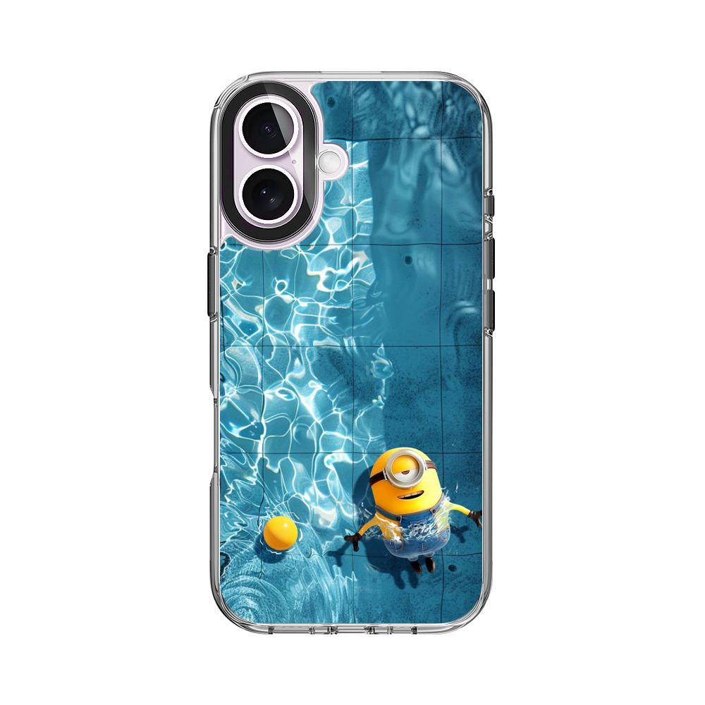 プールの水面とミニオン iPhone 17オリジナルケース