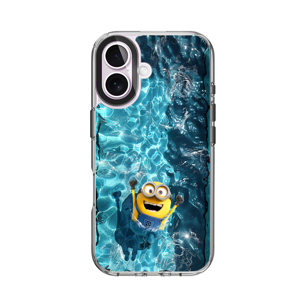 プールの水面とミニオン iPhone 17オリジナルケース