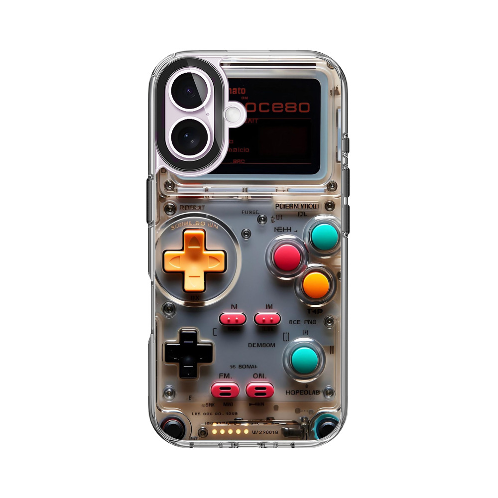 透明レトロゲームコントローラー iPhone 17オリジナルケース