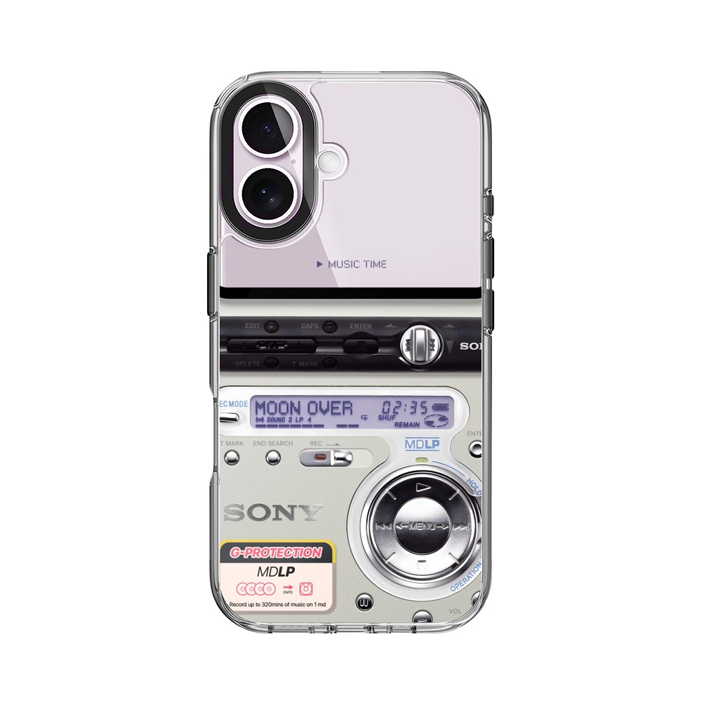レトロなMDプレーヤー iPhone 17オリジナルケース