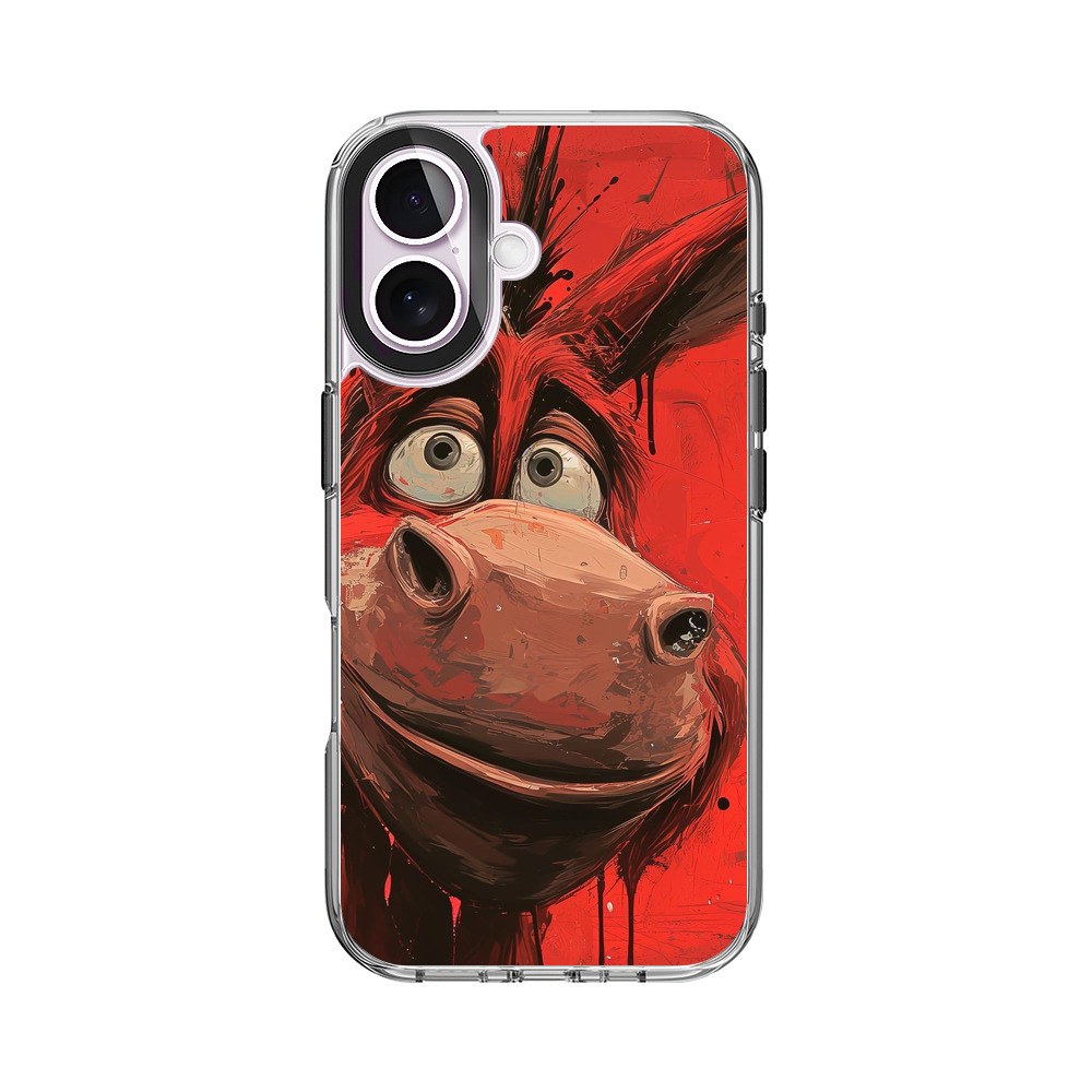 ユーモラスな赤ロバ iPhone 17オリジナルケース