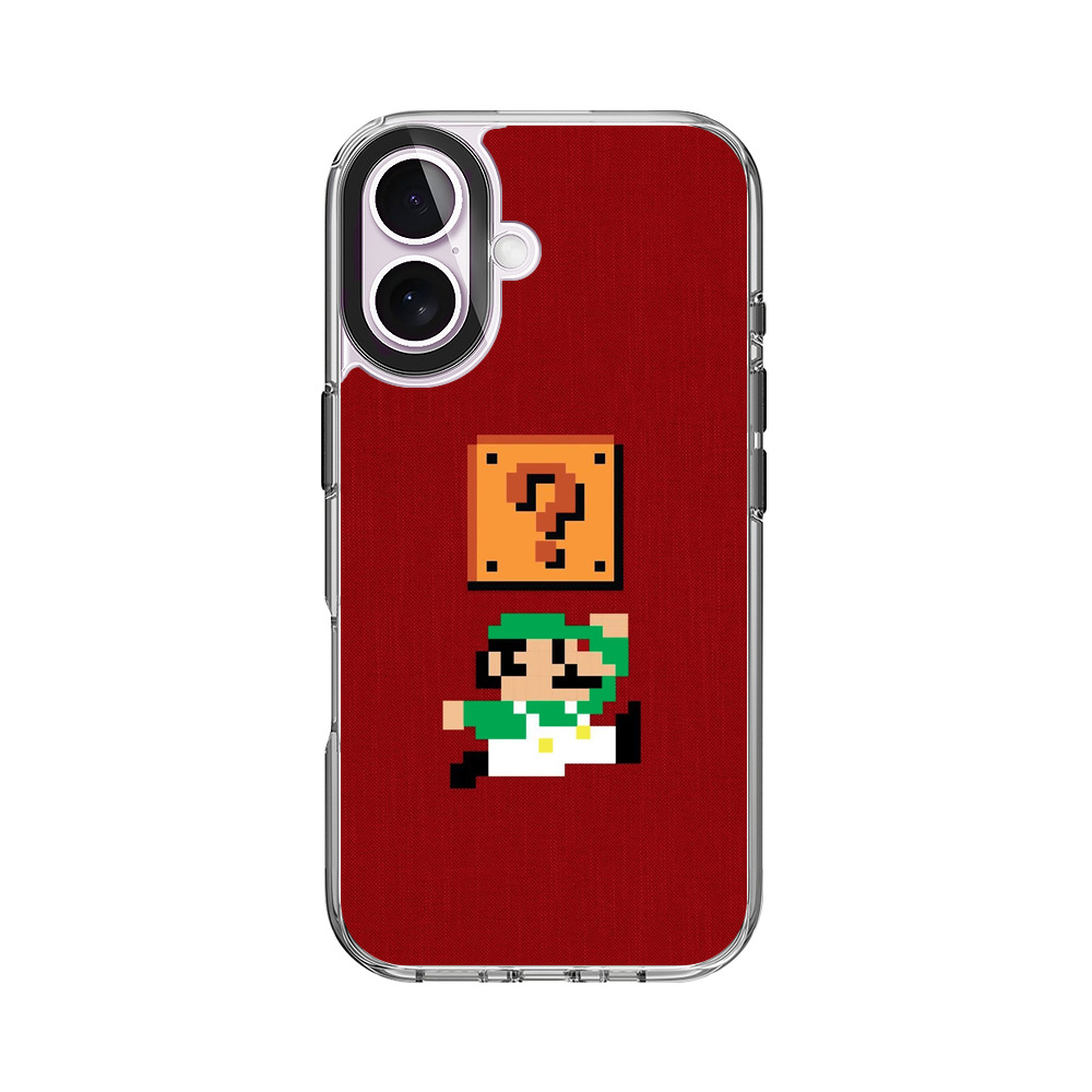 ルイージとクエスチョンブロック iPhone 17オリジナルケース