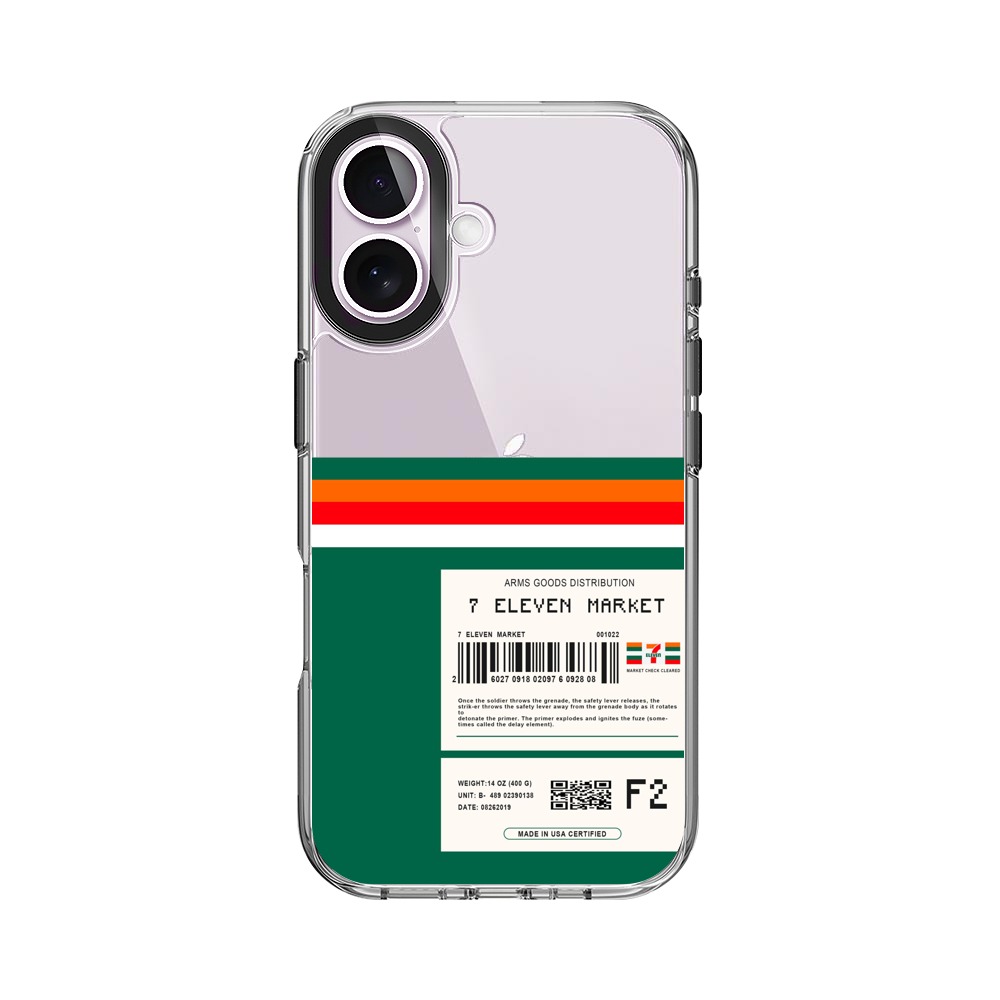 セブンイレブン風バーコード iPhone 17オリジナルケース