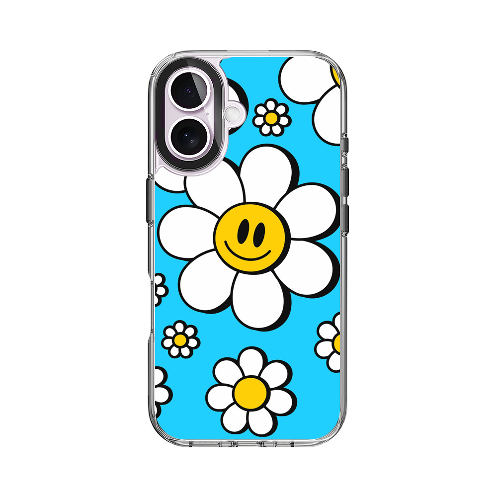 スマイリーフラワーパターン iPhone 17オリジナルケース