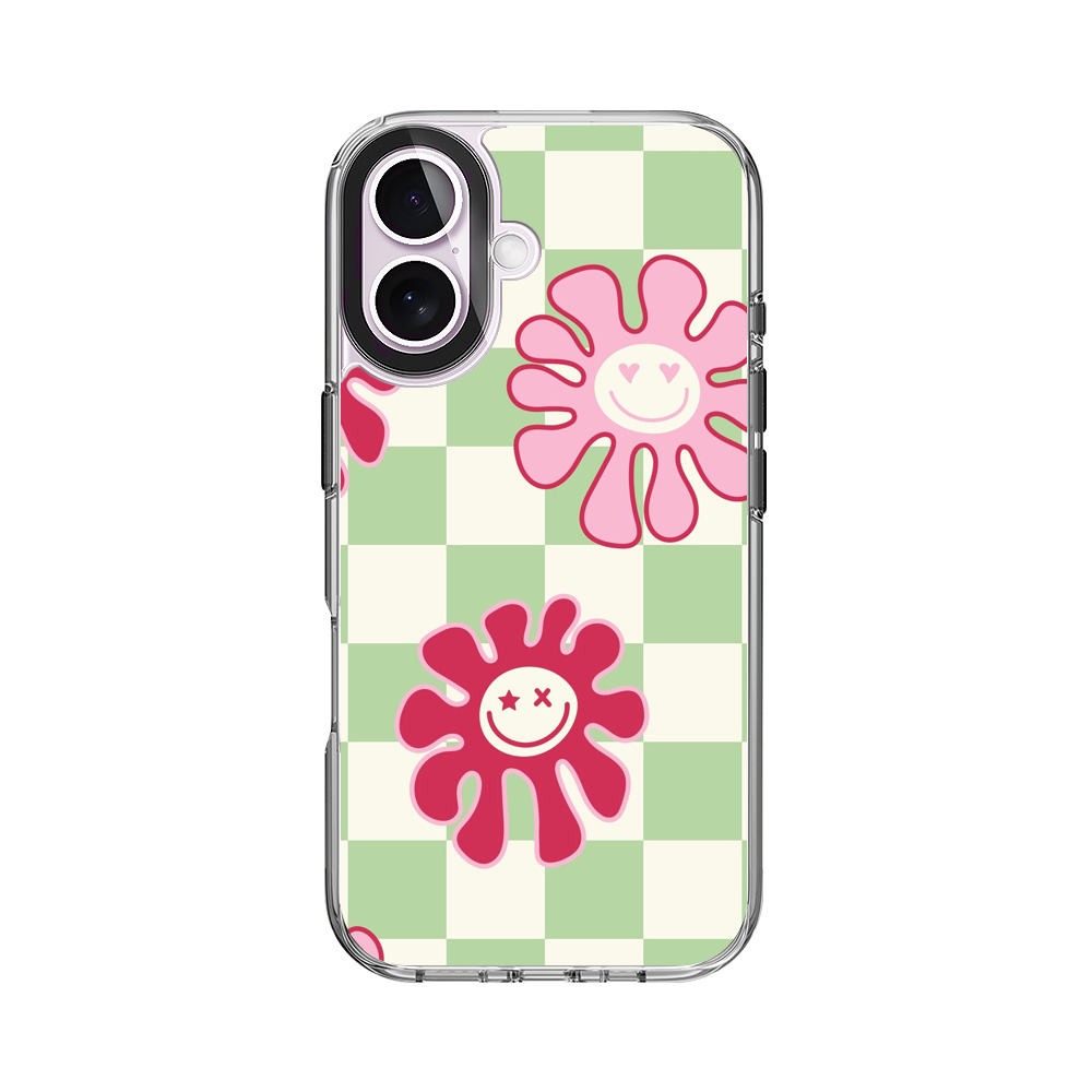 スマイリーフラワーパターン iPhone 17オリジナルケース