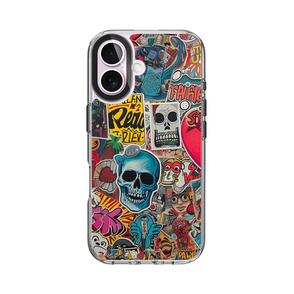 ストリートアートステッカー iPhone 17オリジナルケース