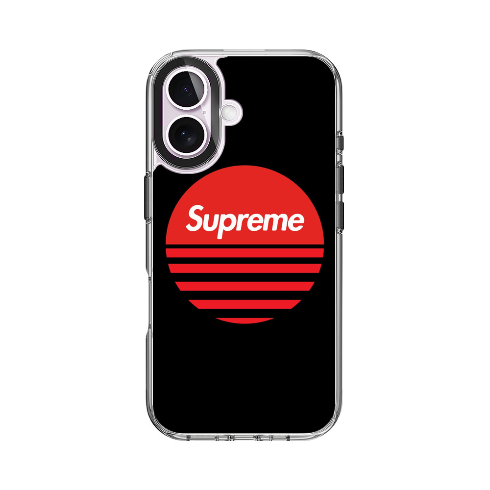 赤い円形ロゴデザイン iPhone 17オリジナルケース