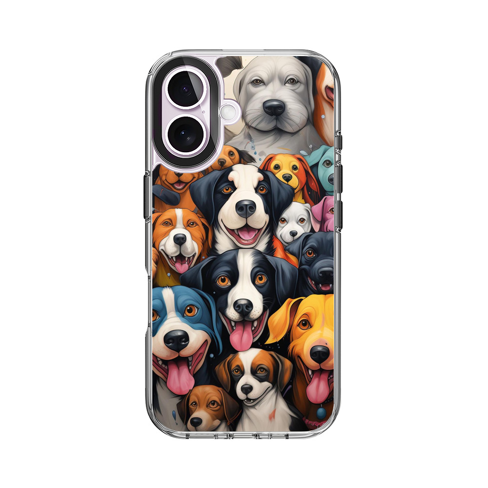 たくさん犬たち集合 iPhone 17オリジナルケース