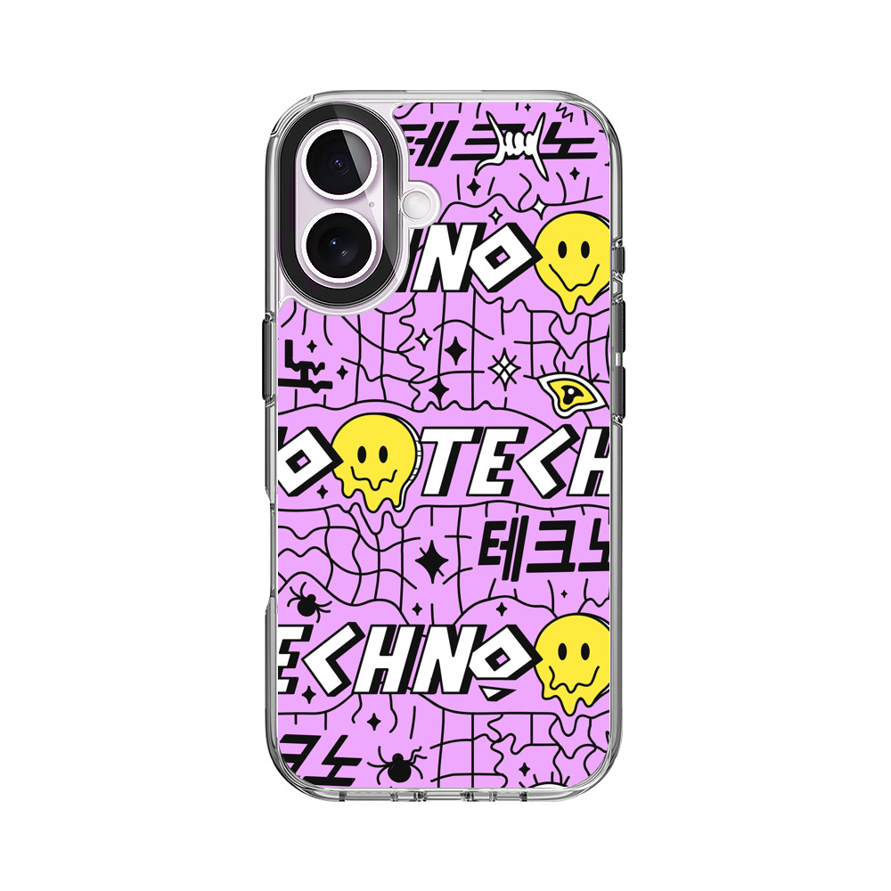 テクノミュージックパターン iPhone 17オリジナルケース