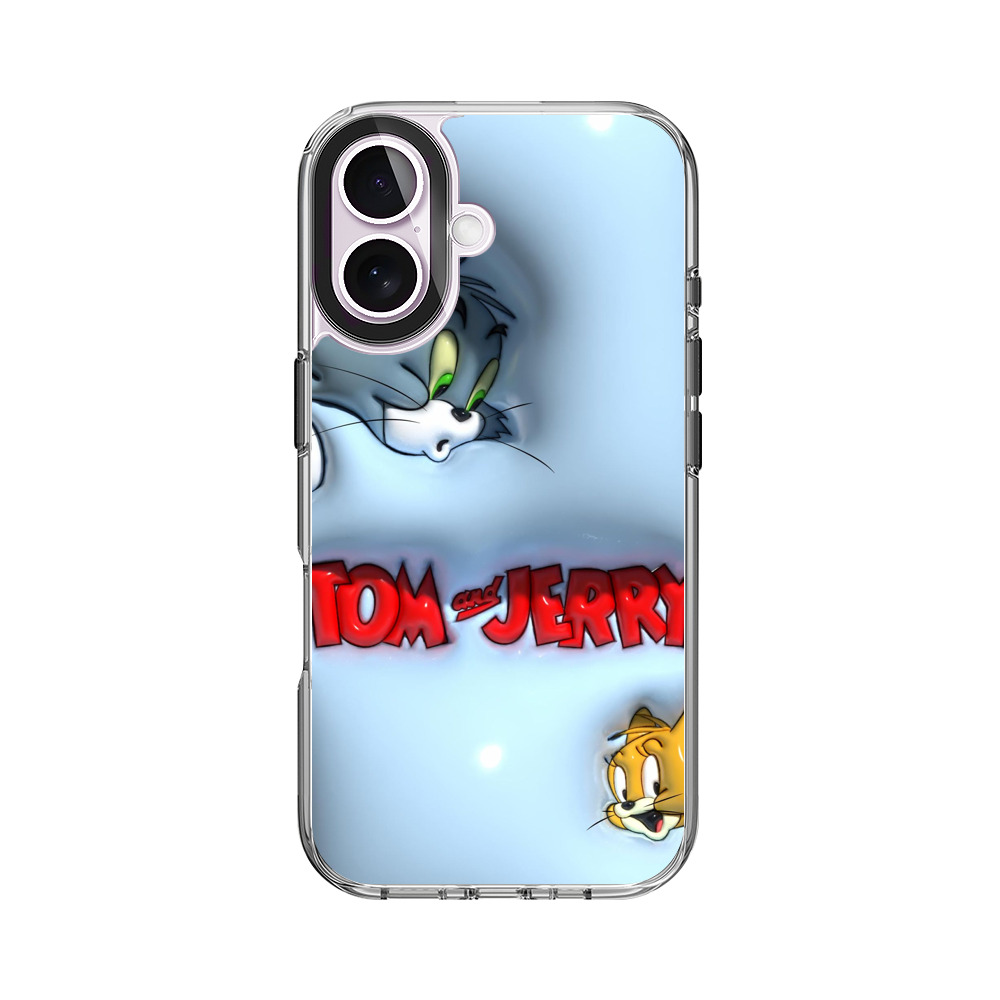 トムとジェリーの顔 iPhone 17オリジナルケース