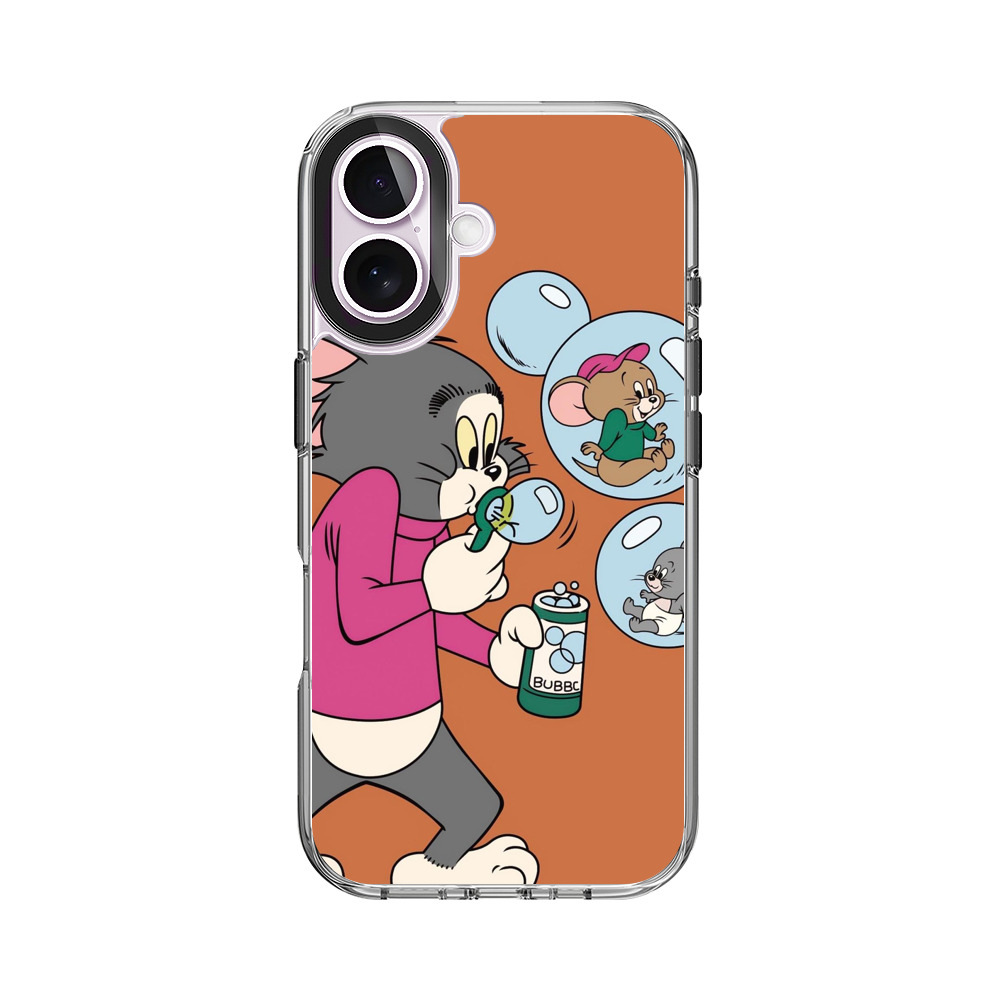 トムとジェリーのシャボン玉 iPhone 17オリジナルケース