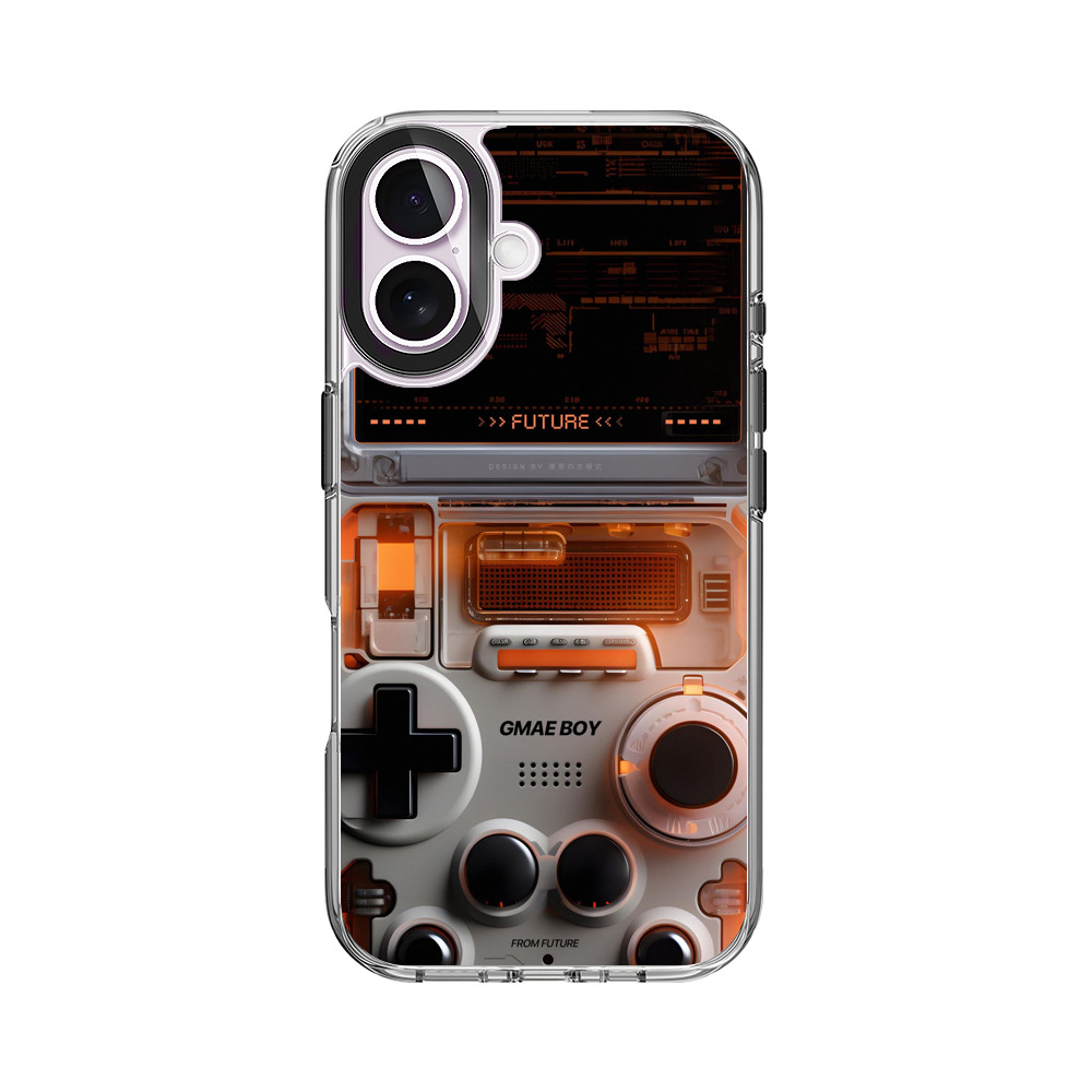 透明レトロゲーム機未来 iPhone 17オリジナルケース