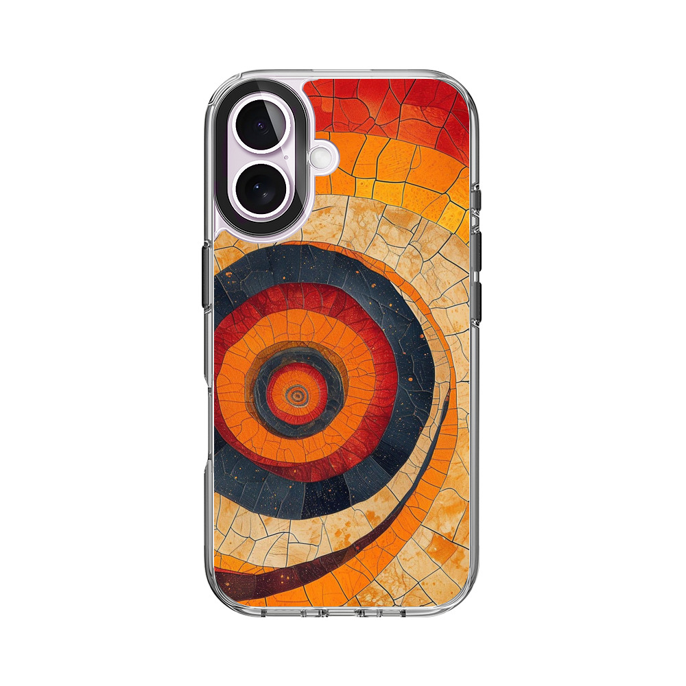 鮮やかな渦巻き模様 iPhone 17オリジナルケース