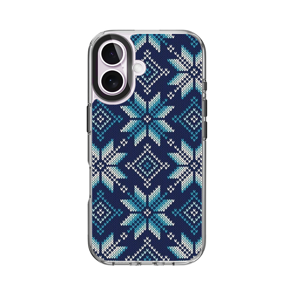 雪の結晶模様 iPhone 17オリジナルケース