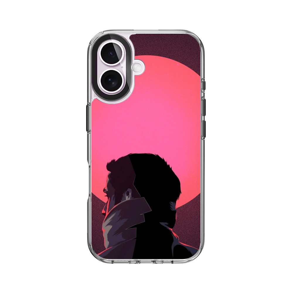 夕日の男性シルエット iPhone 17オリジナルケース