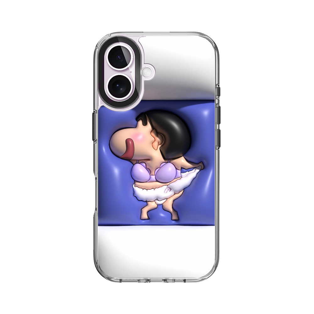 水着姿のユーモラスキャラ iPhone 17オリジナルケース