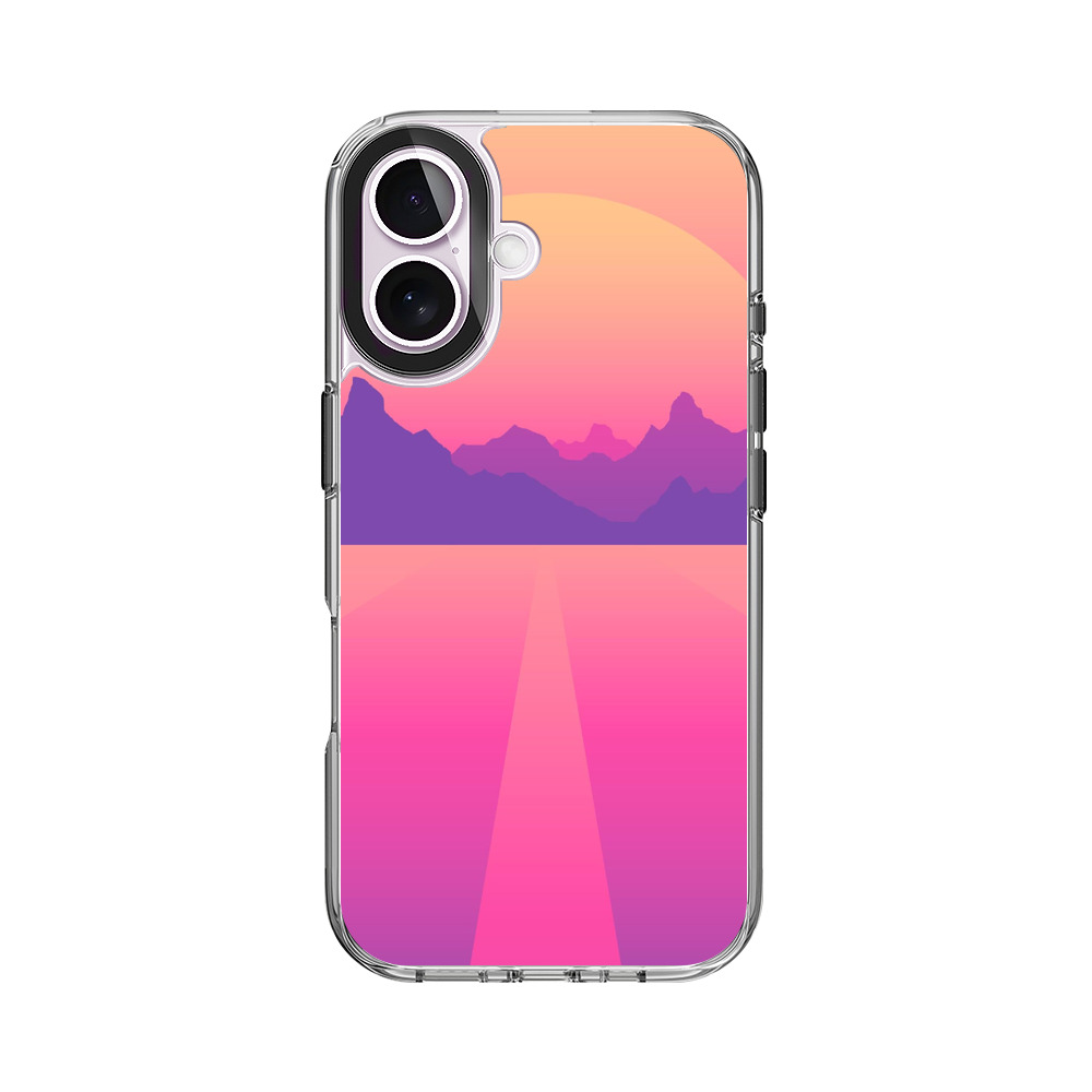 夕焼け山並みグラデ iPhone 17オリジナルケース