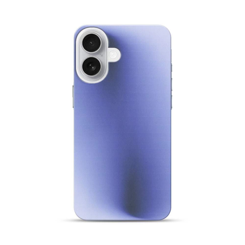 青い抽象画 iPhone 17オリジナルハードケース