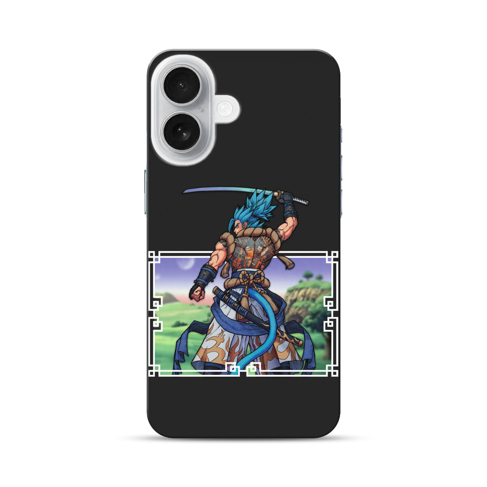 青髪戦士の背中美 iPhone 17オリジナルハードケース