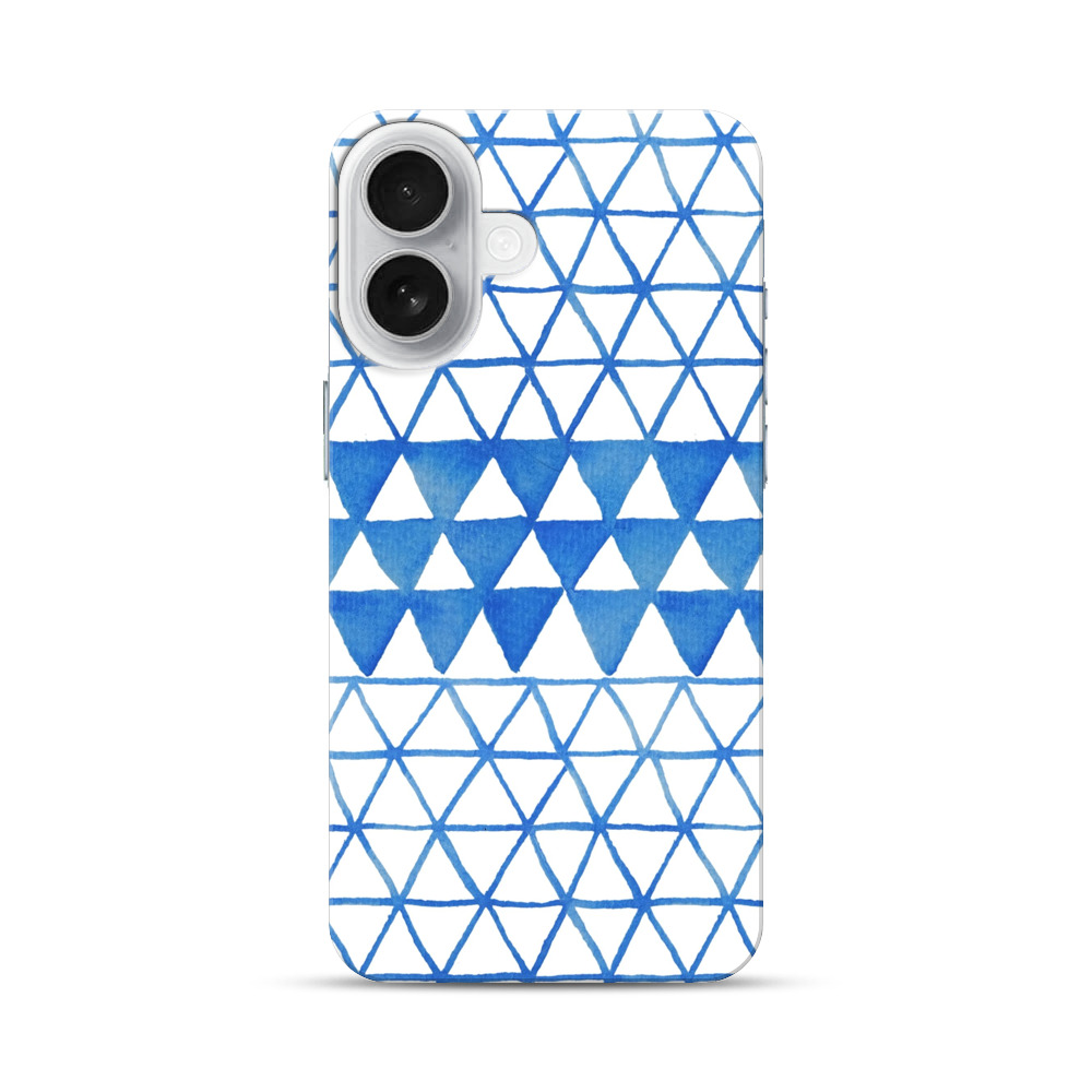 青い三角形の模様 triangles-checks 青い三角形の模様 triangles-checks