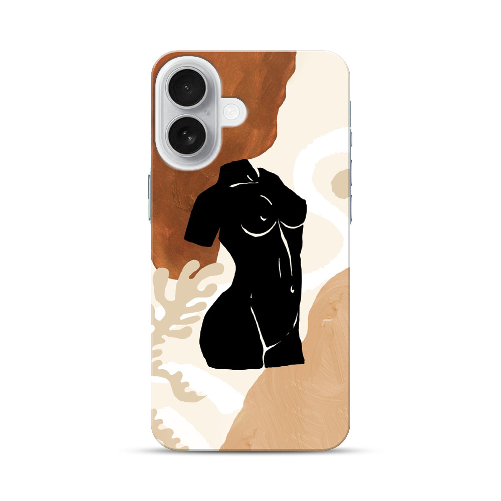 アートな人体シルエット iPhone 17オリジナルハードケース