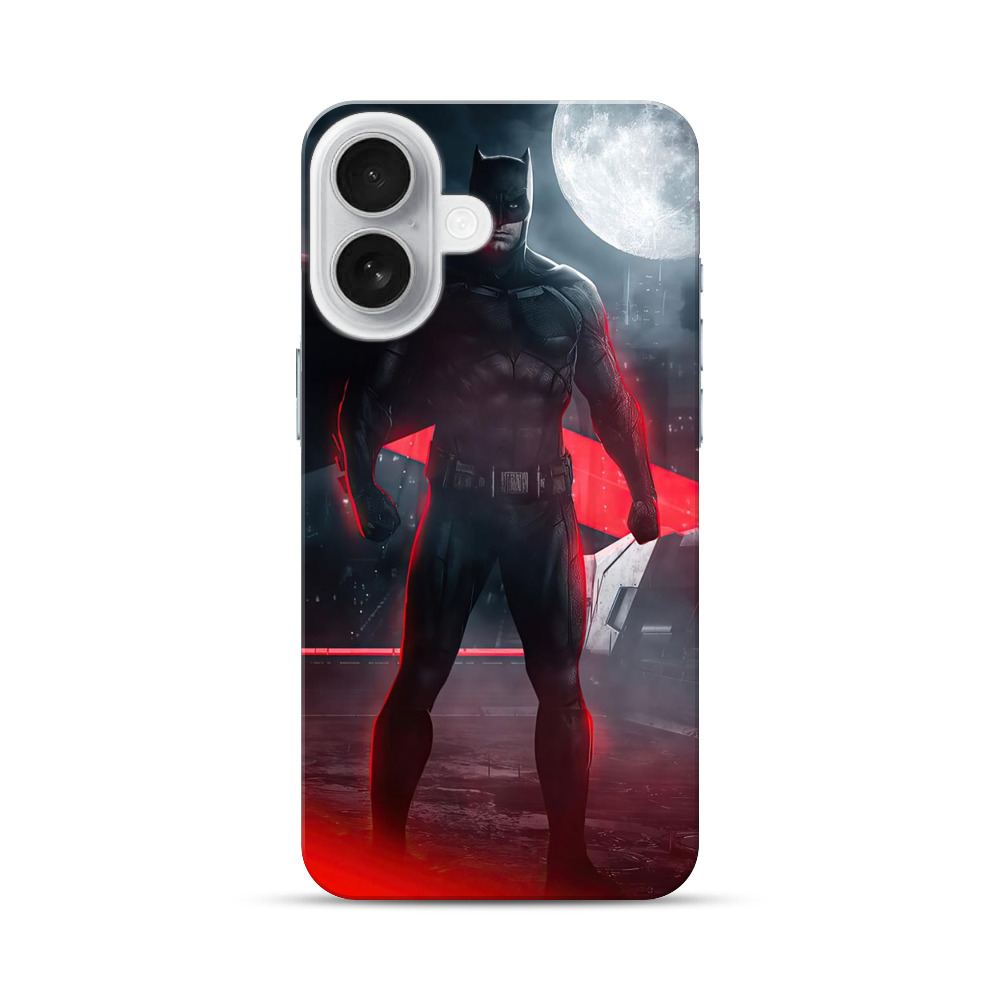 赤光の満月バットマン iPhone 17オリジナルハードケース