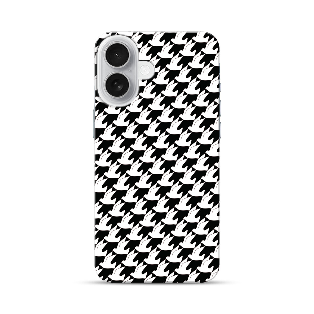 千鳥格子模様 iPhone 17オリジナルハードケース