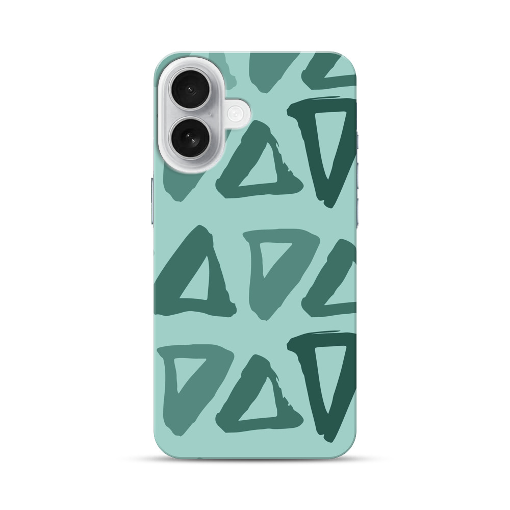 抽象的な三角形パターン iPhone 17オリジナルハードケース