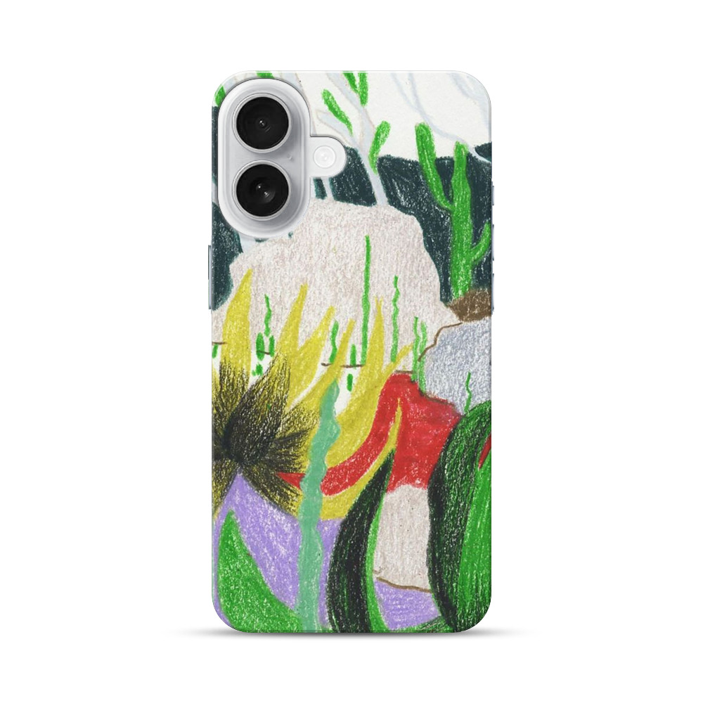 抽象的な植物の風景 iPhone 17オリジナルハードケース