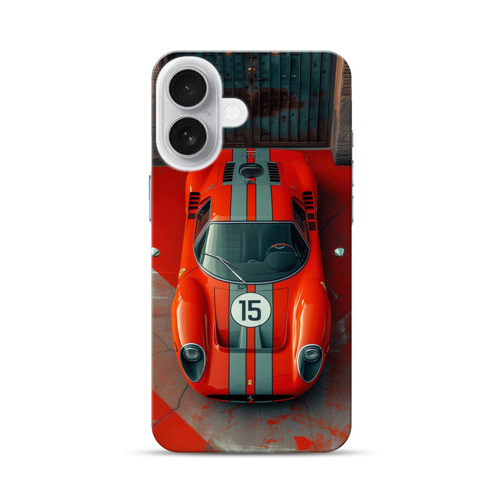 オレンジクラシックカー iPhone 17オリジナルハードケース