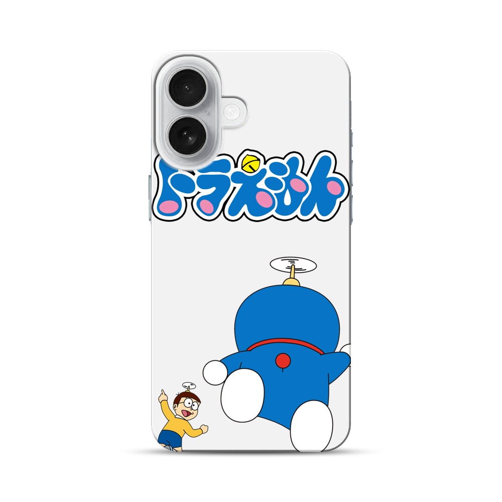 ドラえもんロゴとヘリ iPhone 17オリジナルハードケース