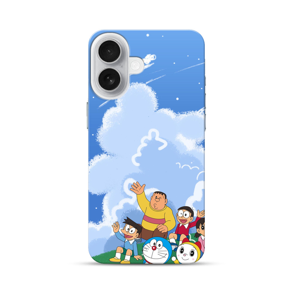 ジャイアンとのび太の雲空 iPhone 17オリジナルハードケース
