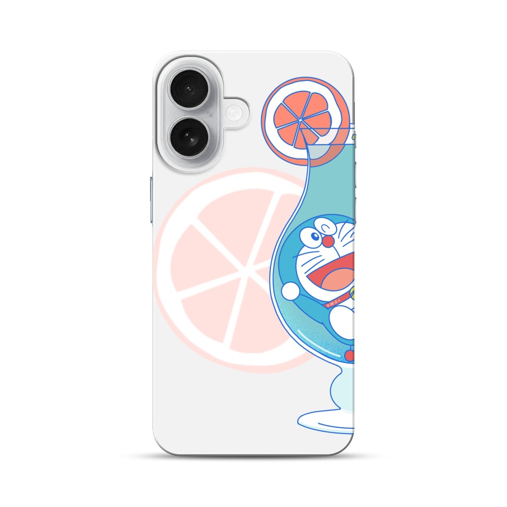 ドラえもんとオレンジ iPhone 17オリジナルハードケース