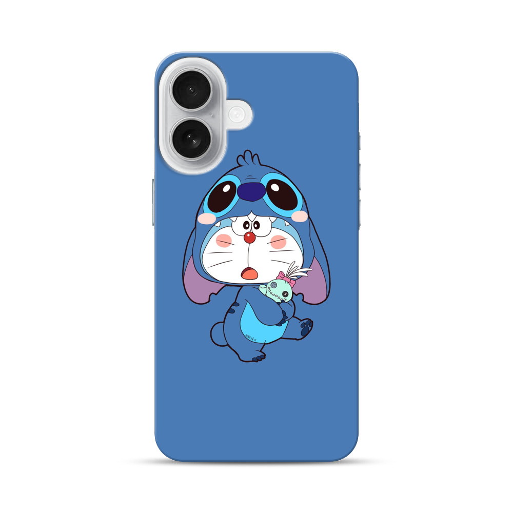スティッチ着ぐるみドラえもん iPhone 17オリジナルハードケース