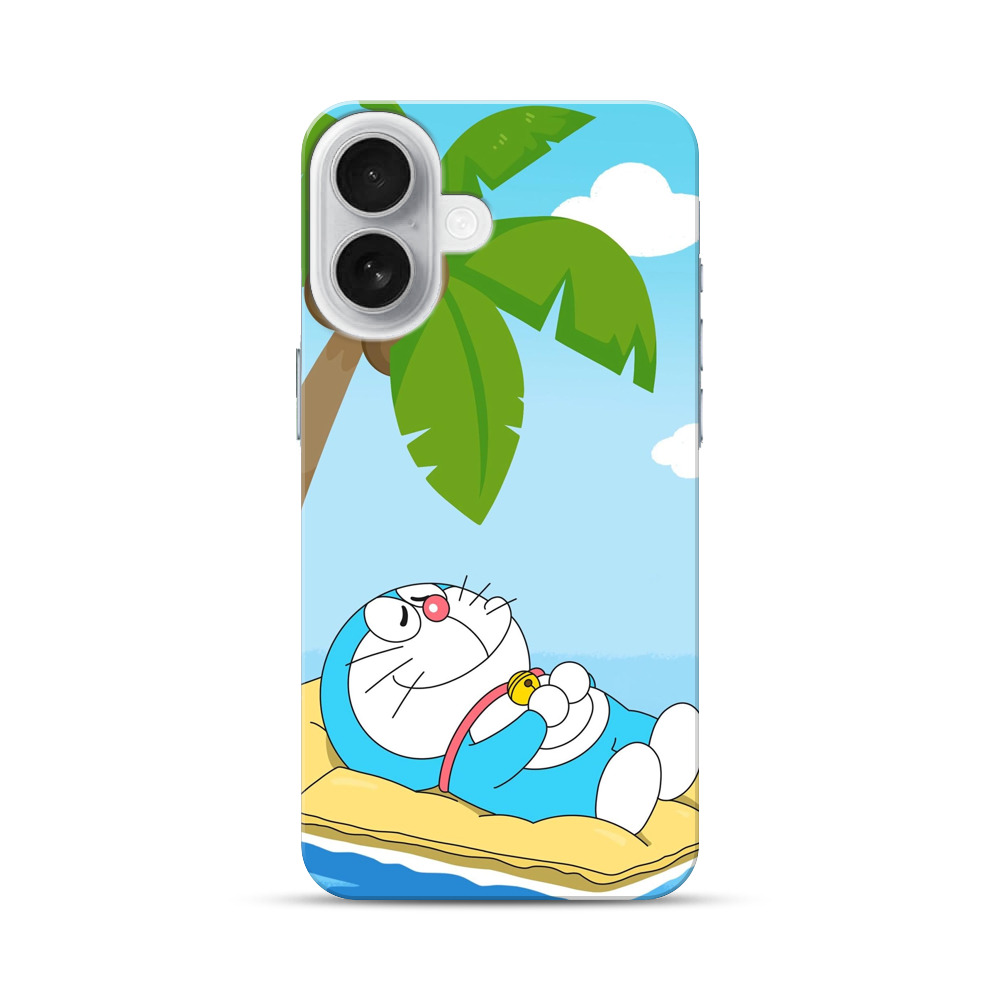 ヤシの木とドラえもん iPhone 17オリジナルハードケース