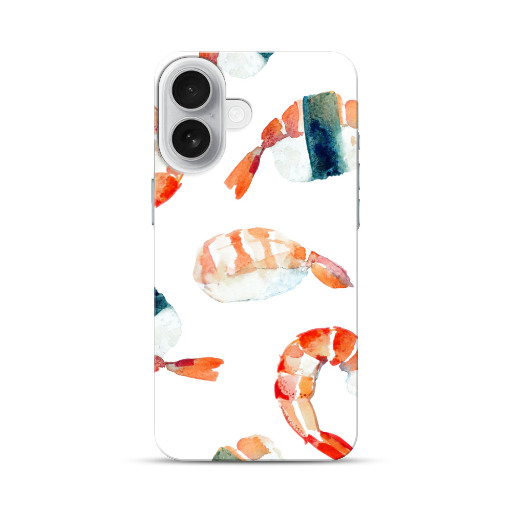 エビのパターン iPhone 17オリジナルハードケース