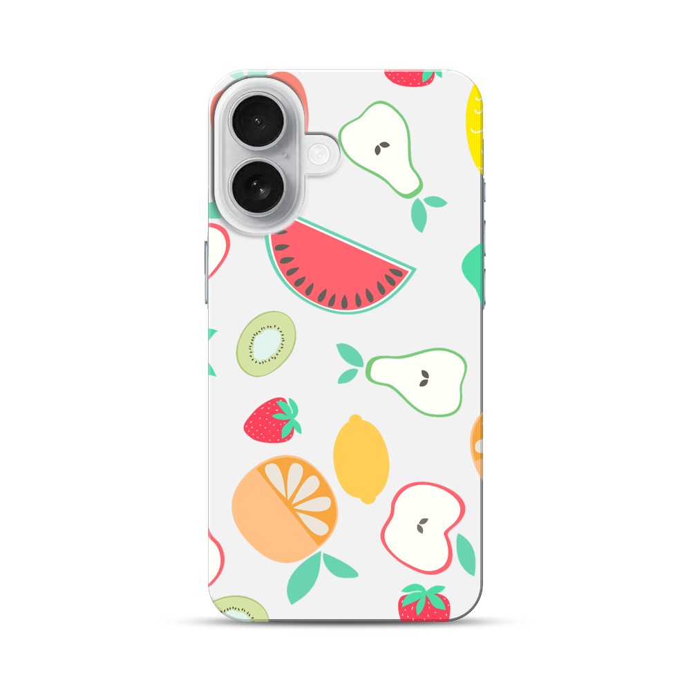 フルーツのパターン iPhone 17オリジナルハードケース