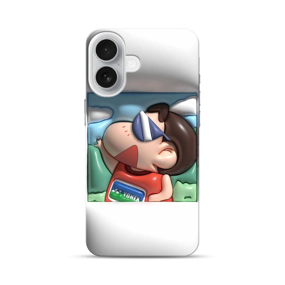 元気なサングラス男子 iPhone 17オリジナルハードケース