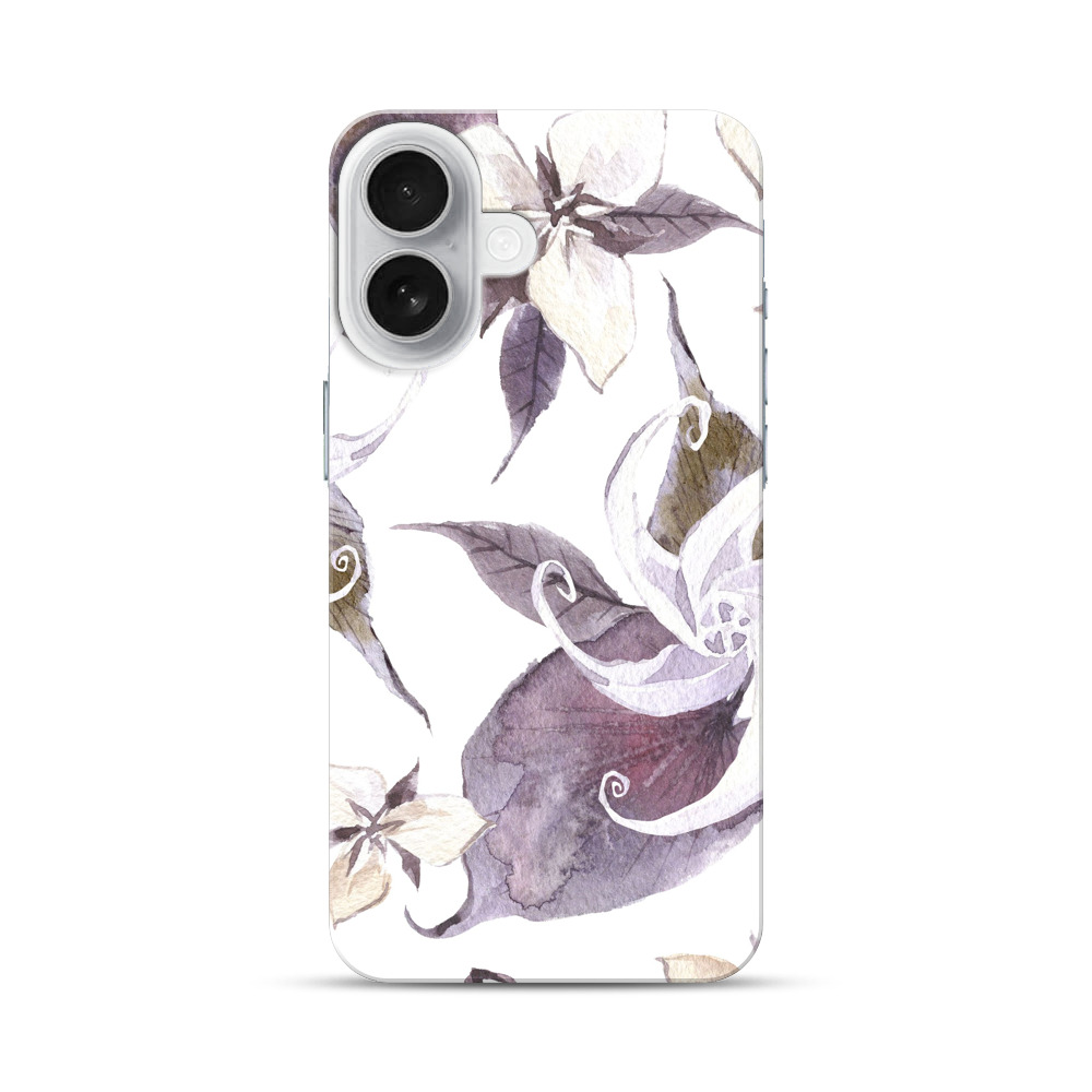 花の模様 iPhone 17オリジナルハードケース