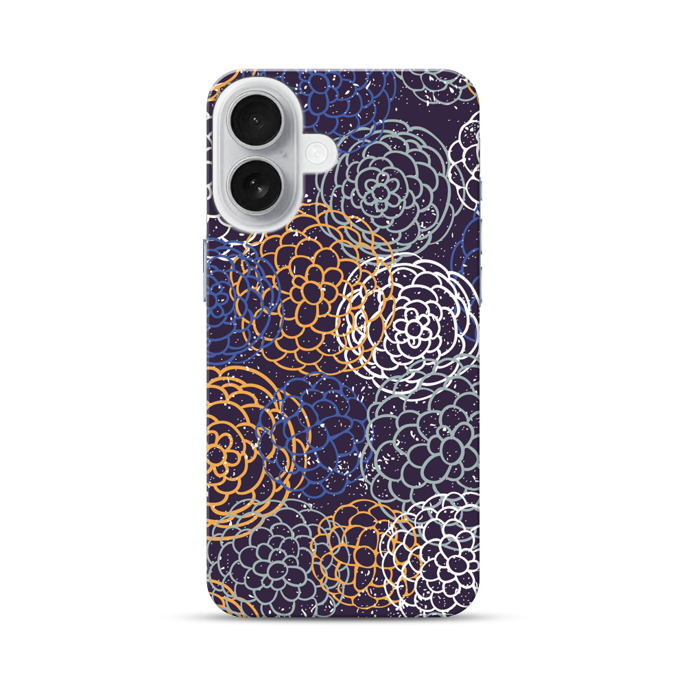 花の模様 iPhone 17オリジナルハードケース