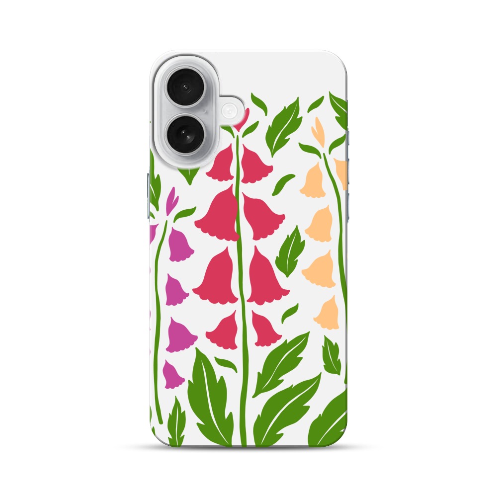 花々のデザイン iPhone 17オリジナルハードケース