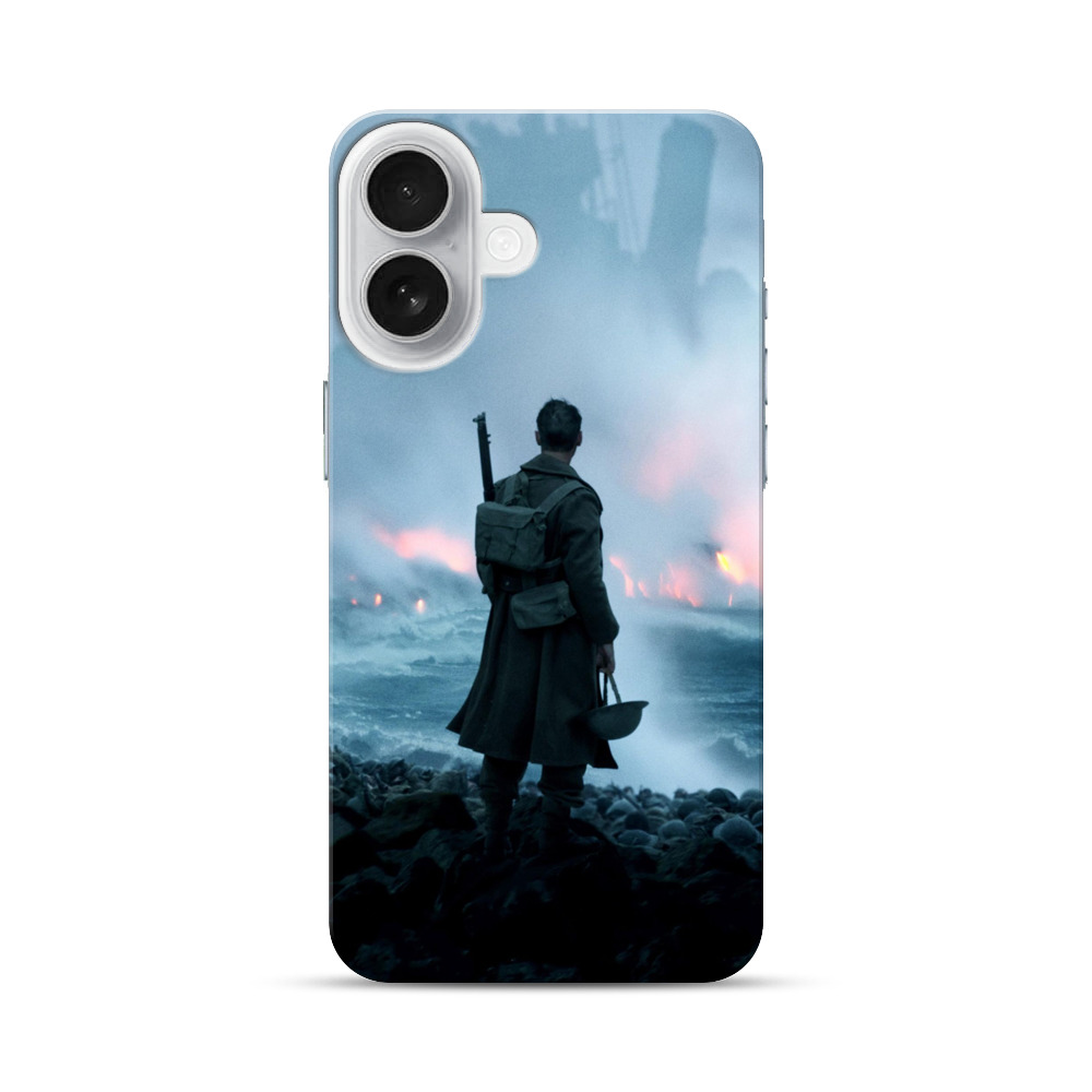 荒波の兵士の後ろ姿 iPhone 17オリジナルハードケース