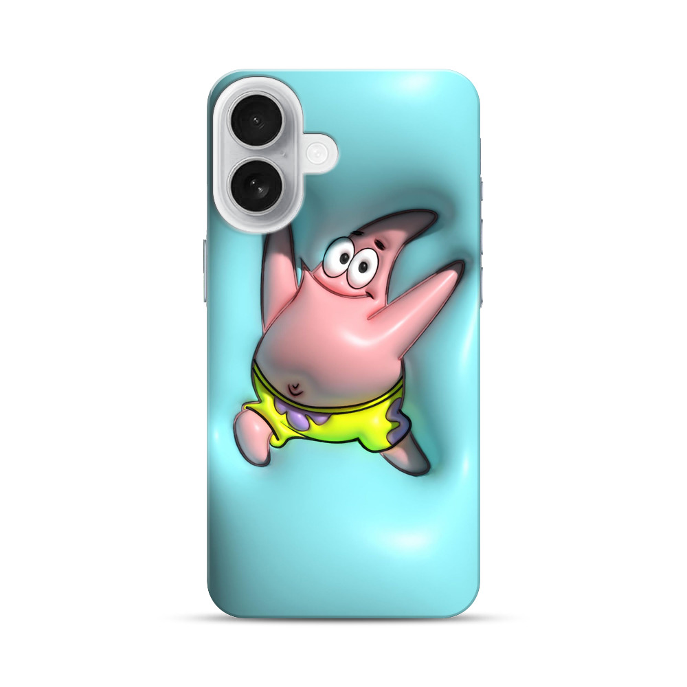 元気なピンクのヒトデ iPhone 17オリジナルハードケース