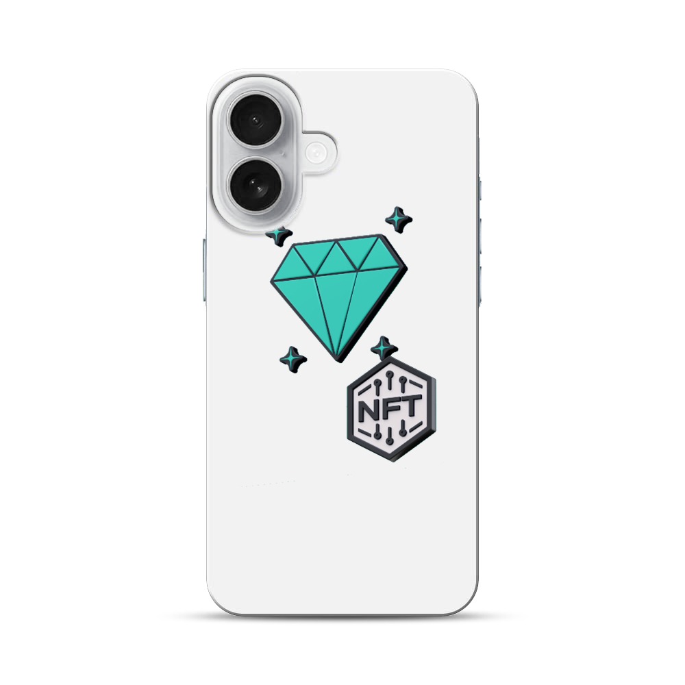 宝石とNFTのデザイン iPhone 17オリジナルハードケース
